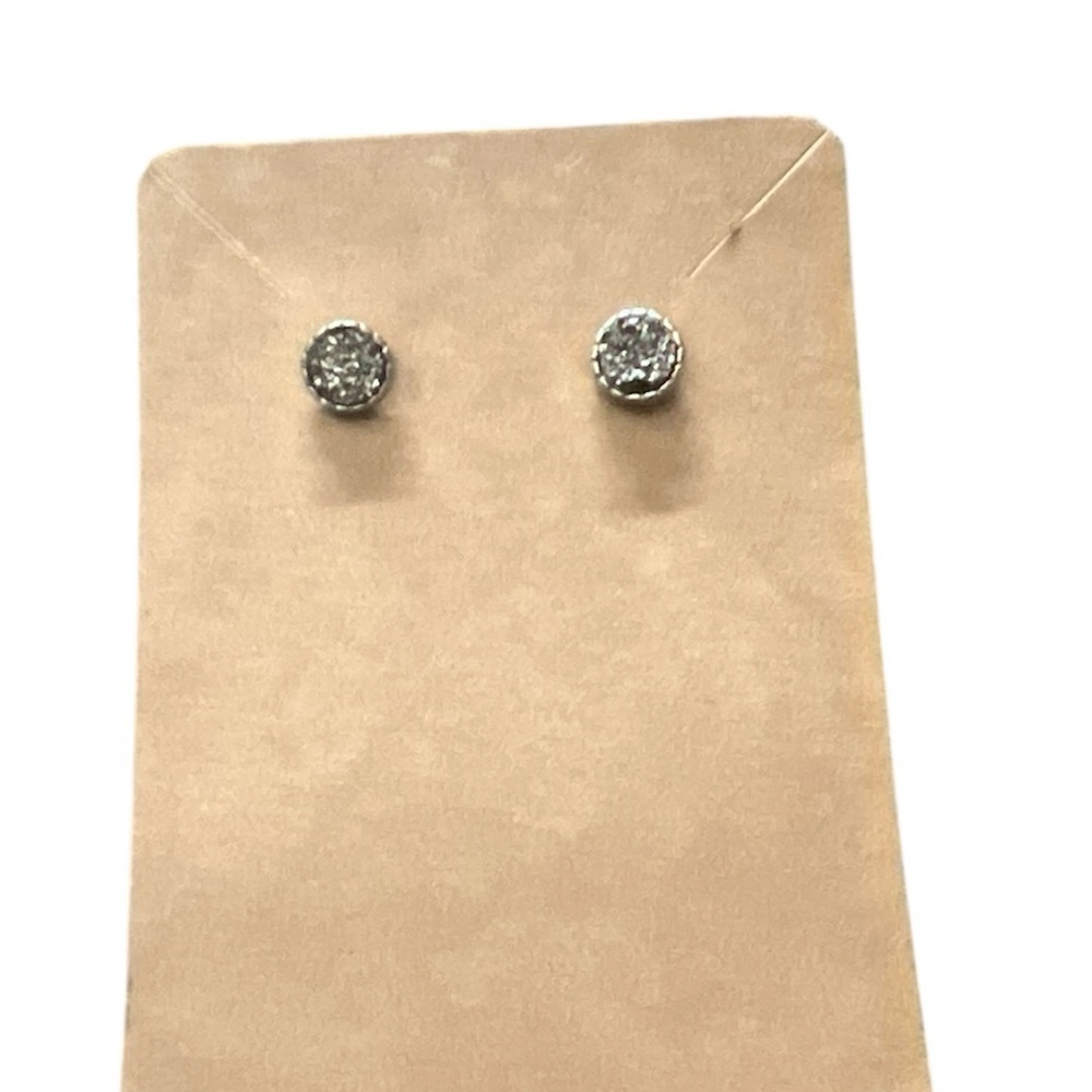 Sparkling Silver Crystal Earrings